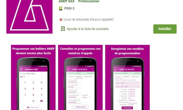 L’application ANEP MOBILE est disponible sur Google Play et Apple Store